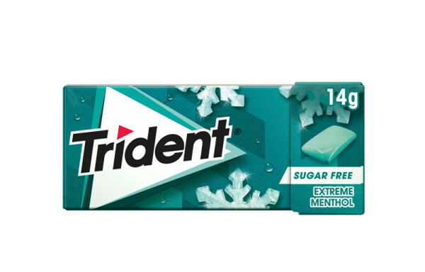 TRIDENT GRAGEA XTREME MENTOL S/A 24 UDS