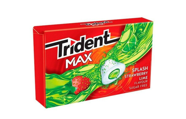 TRIDENT GRAGEA MAX SPLASH FRESA 16 UDS.